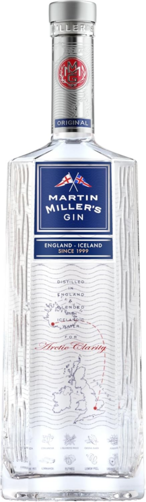 Martin Miller's Gin Original, 700ml, Ideale per Gin Tonic, Note Speziate, Agrumate e di Liquirizia, Premium Gin Inglese, Distillato Miscelato con Acqua di Sorgente Islandese, Idea Regalo, 40% Vol.