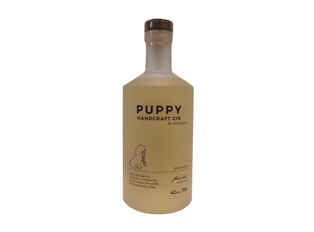 Gin distilleria Brunello, Puppy Handcraft Gin by Mark Spirits 42% Vol 70cl