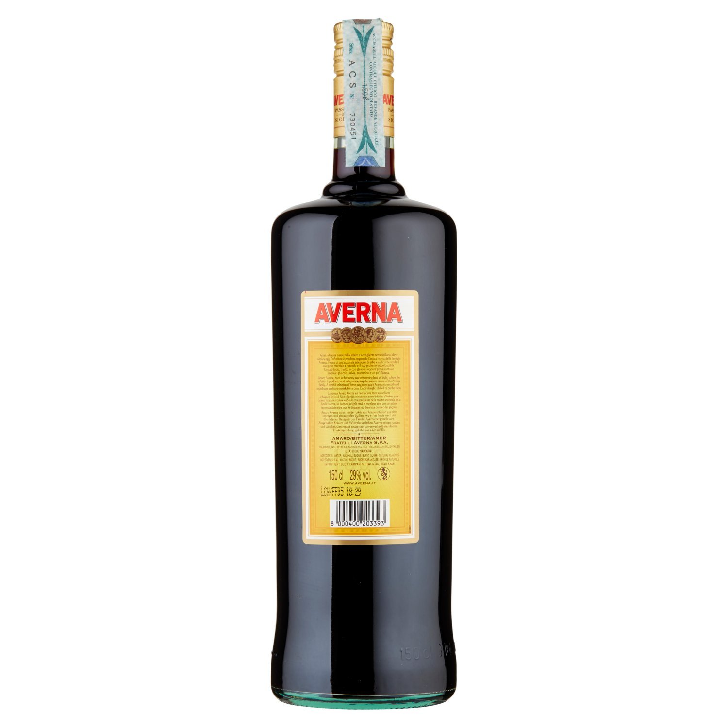 Averna Amaro 29, 1.5 l - 29% Vol - immagine 3